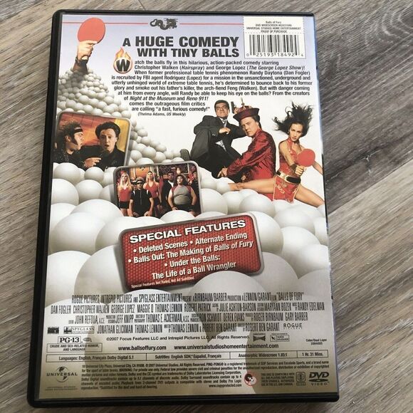Balls of Fury DVD 2007 Widescreen Version - Picture 3 of 6
